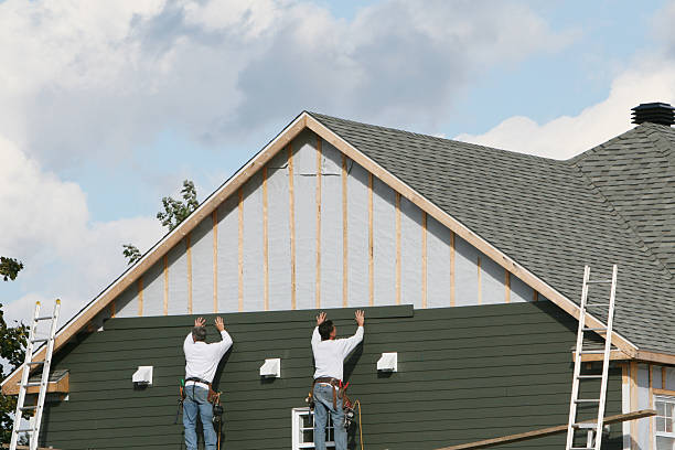 Professional Siding Contractor technician working in Hatfield, PA